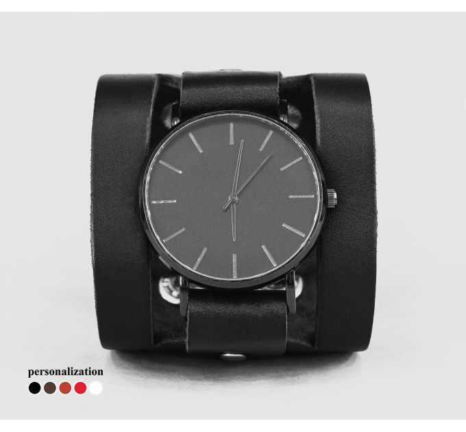 Leather watch band for men or women, code 5620