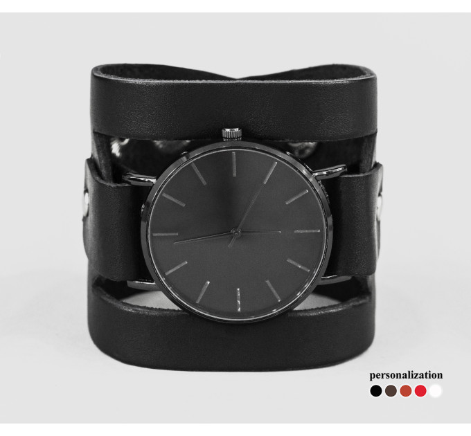 Leather watch band for men or women, code 5620