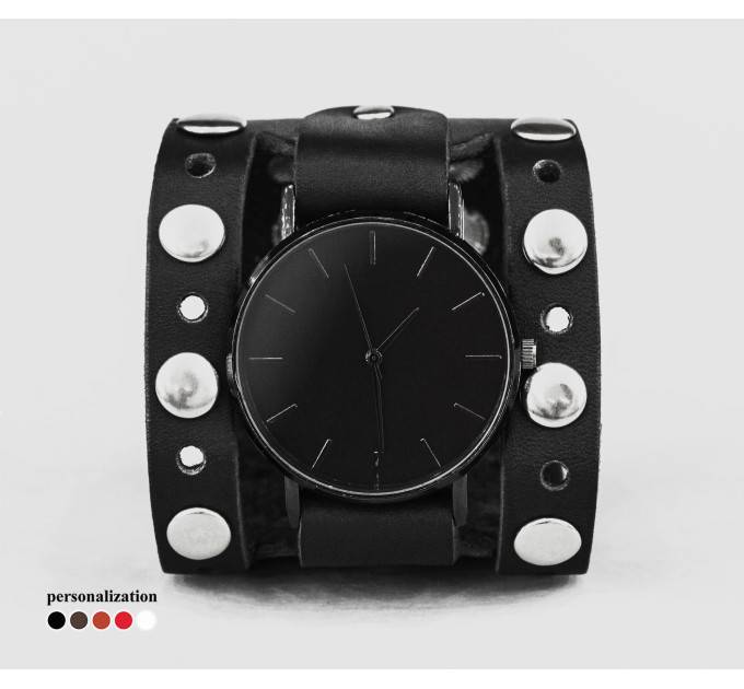 Leather watch band for men or women, code 5625