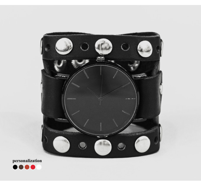 Leather watch band for men or women, code 5625