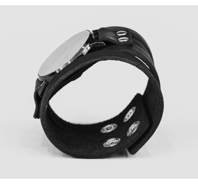 Leather watch band for men or women, code 5640