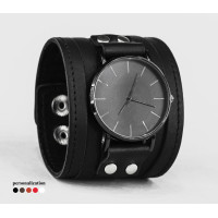 Leather watch band for men or women, code 5640st