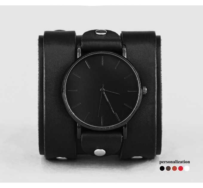 Leather watch band for men or women, code 5710