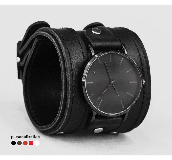 Leather watch band for men or women, code 5710st