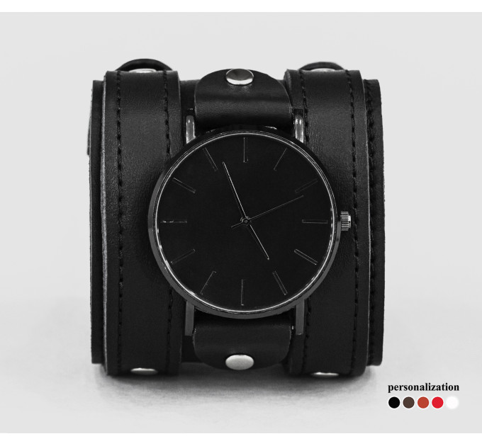 Leather watch band for men or women, code 5710st