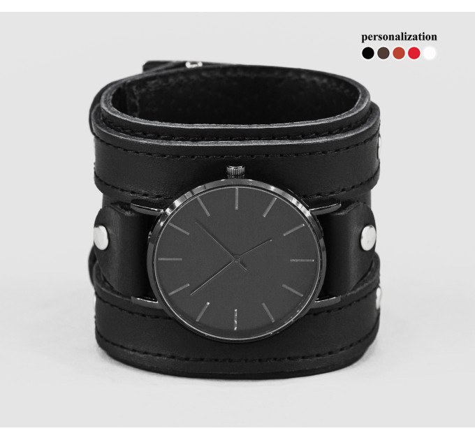 Leather watch band for men or women, code 5710st