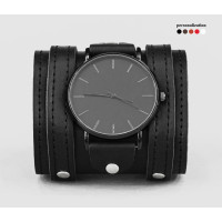 Leather watch band for men or women, code 5715st