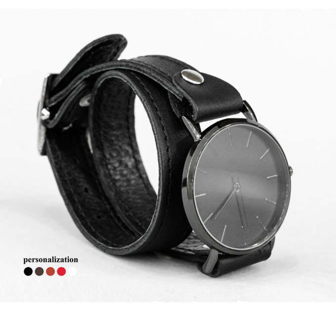 Leather watch band for men or women, code 5810st