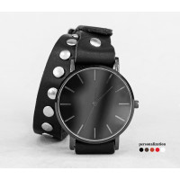 Leather watch band for men or women, code 5820