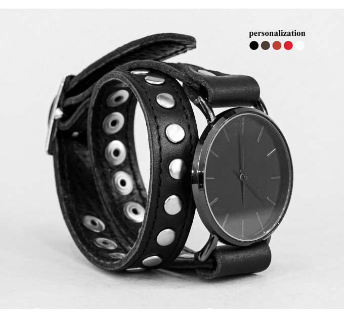 Leather watch band for men or women, code 5820st