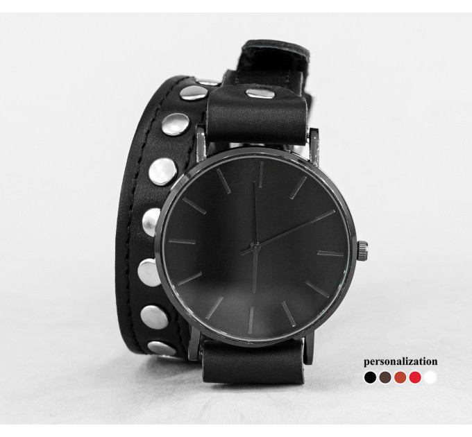 Leather watch band for men or women, code 5820st