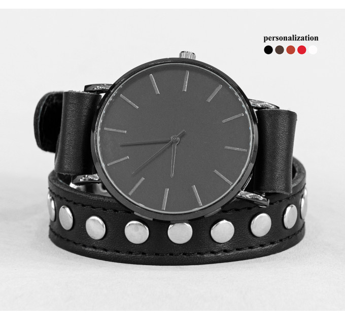 Leather watch band for men or women, code 5820st