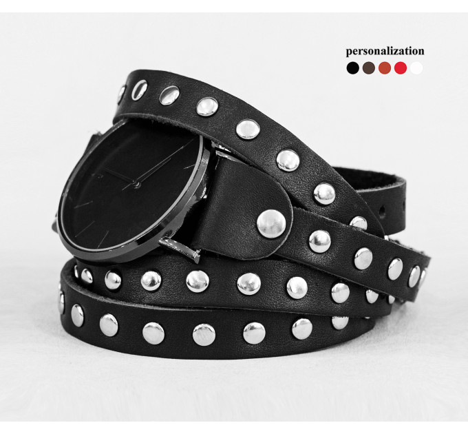 Leather watch band for men or women, code 5861