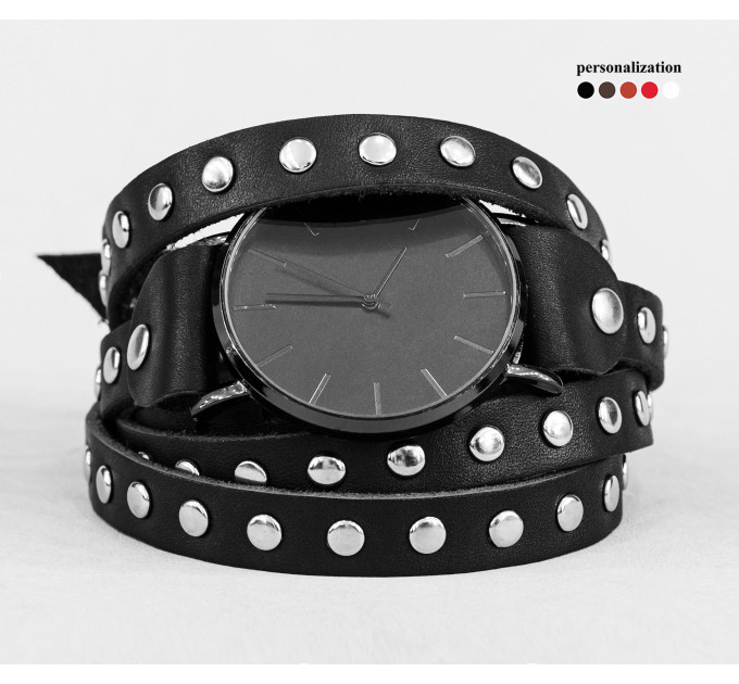 Leather watch band for men or women, code 5861