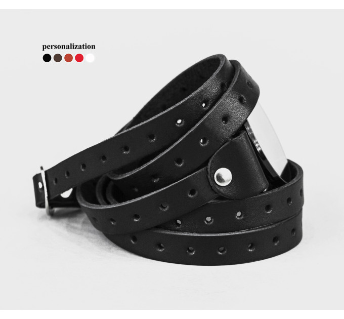 Leather watch band for men or women, code 5864