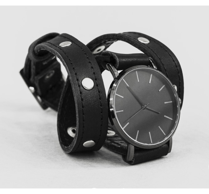 Leather watch band for men or women, code 5870st