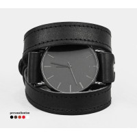 Leather watch band for men or women, code 5875st