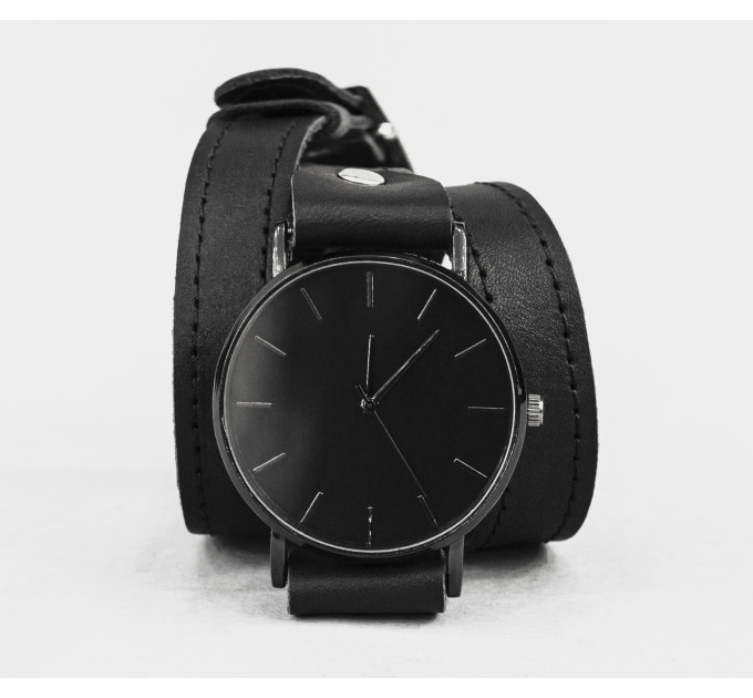 Leather watch band for men or women, code 5875st