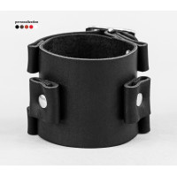 Leather cuff bracelet for men or women, code 6000