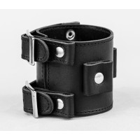 Leather cuff bracelet for men or women, code 6000st