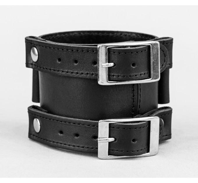 Leather cuff bracelet for men or women, code 6000st