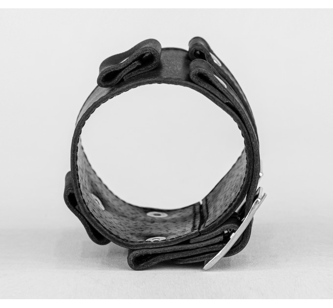 Leather cuff bracelet for men or women, code 6000st