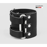 Leather cuff bracelet for men or women, code 6107