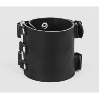 Leather cuff bracelet for men or women, code 6107