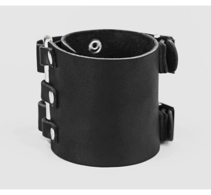 Leather cuff bracelet for men or women, code 6107