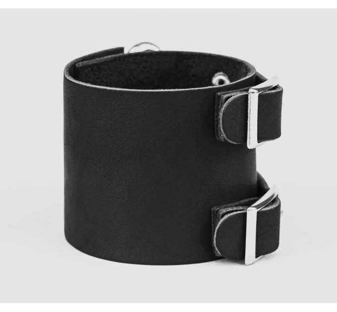 Leather cuff bracelet for men or women, code 6107