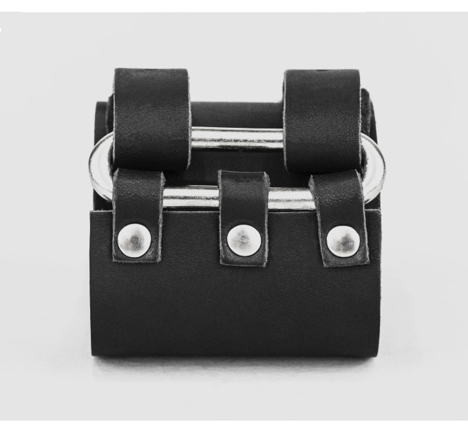 Leather cuff bracelet for men or women, code 6107