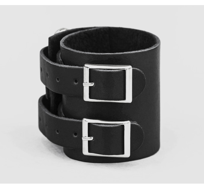 Leather cuff bracelet for men or women, code 6108