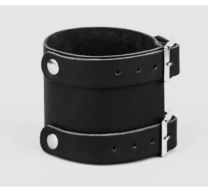 Leather cuff bracelet for men or women, code 6200