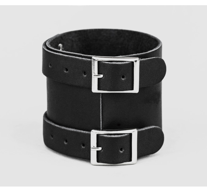 Leather cuff bracelet for men or women, code 6200
