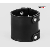 Leather cuff bracelet for men or women, code 6200st