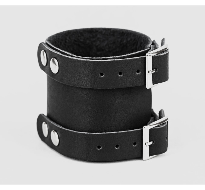 Leather cuff bracelet for men or women, code 6205