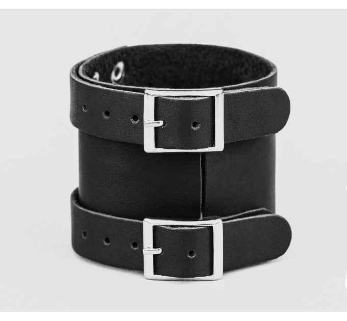 Leather cuff bracelet for men or women, code 6205