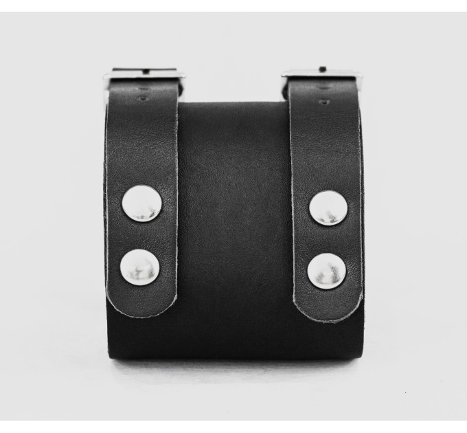 Leather cuff bracelet for men or women, code 6205