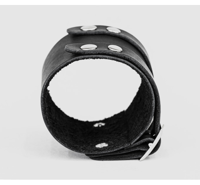 Leather cuff bracelet for men or women, code 6205