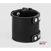 Leather cuff bracelet for men or women, code 6205st