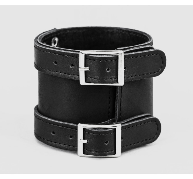 Leather cuff bracelet for men or women, code 6205st