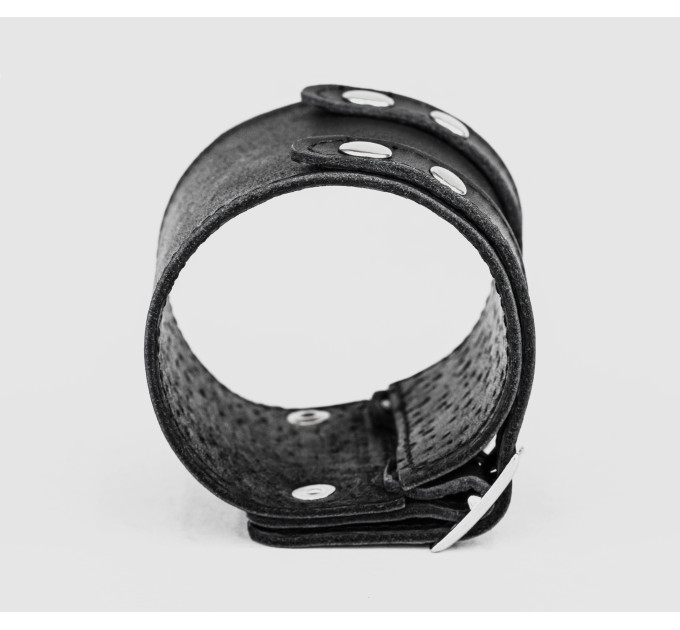 Leather cuff bracelet for men or women, code 6205st