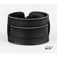 Leather cuff bracelet for men or women, code 6240st