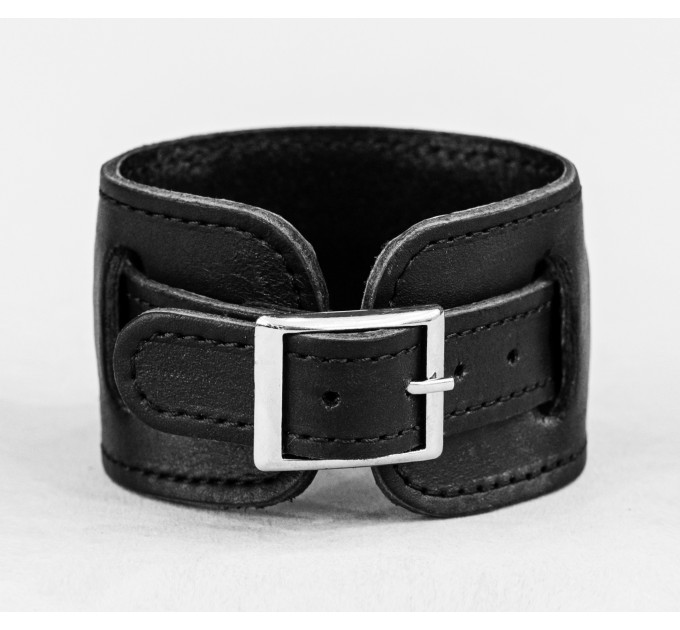 Leather cuff bracelet for men or women, code 6240st