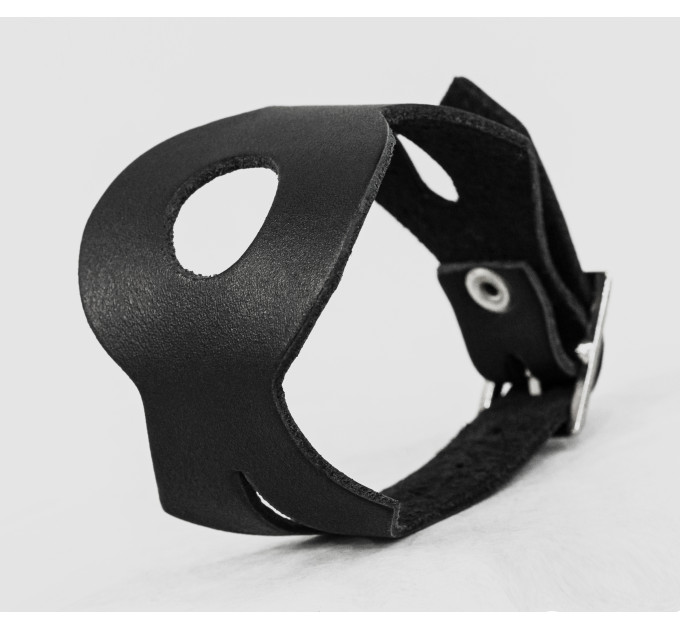 Leather cuff bracelet for men or women, code 6300