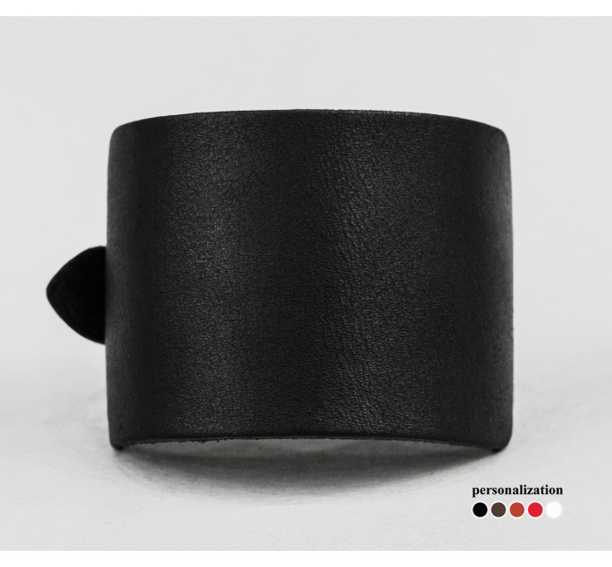 Leather cuff bracelet for men or women, code 6310