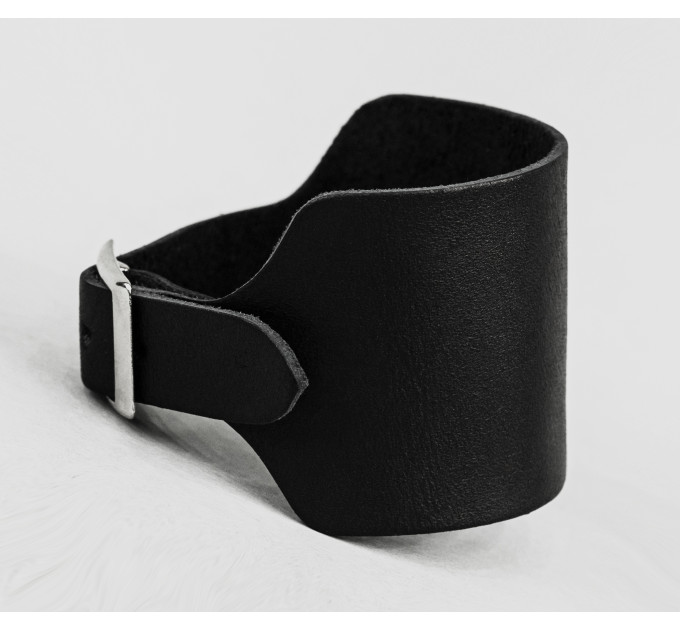 Leather cuff bracelet for men or women, code 6310