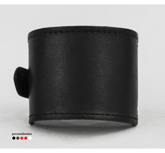 Leather cuff bracelet for men or women, code 6310st