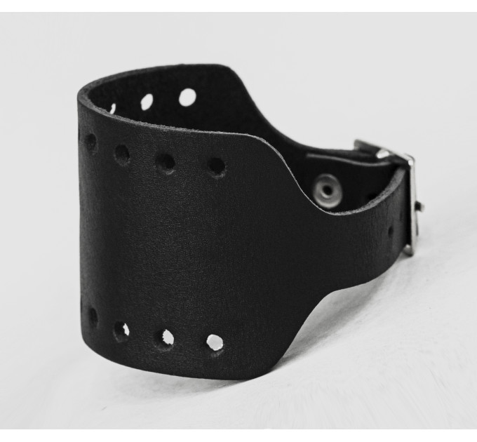 Leather cuff bracelet for men or women, code 6315