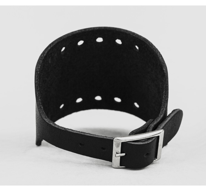 Leather cuff bracelet for men or women, code 6315